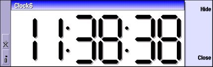 Clock6 running on a 9200 series communicator